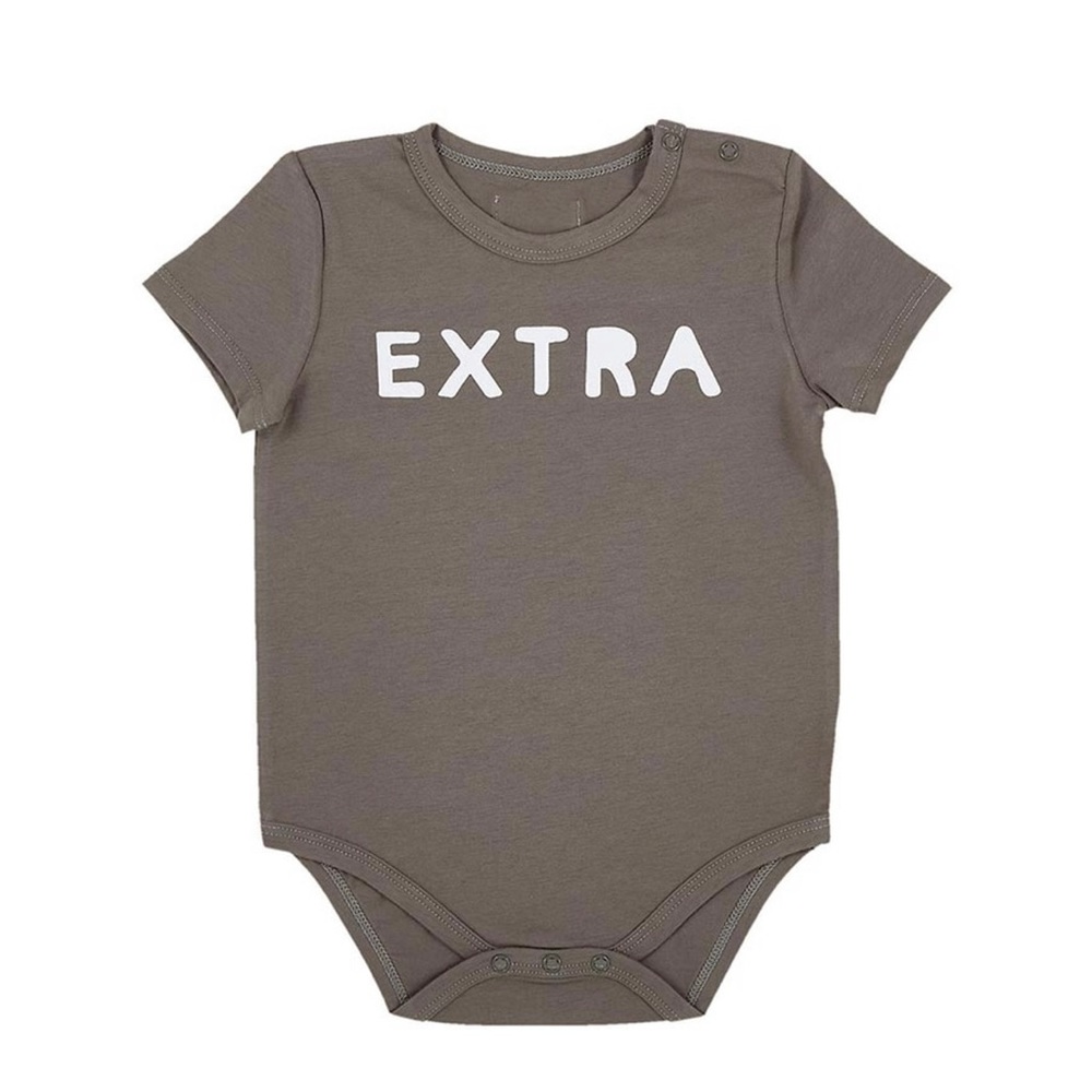 NWT Baby Newborn “Extra” Snapshirt Onesie Bodysuit 6-12 Months